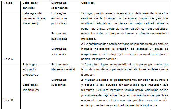 Trayectoria estratégica delosagricultores familiares estudiados con mejores resultados en cuanto a su reproducción social (2019)